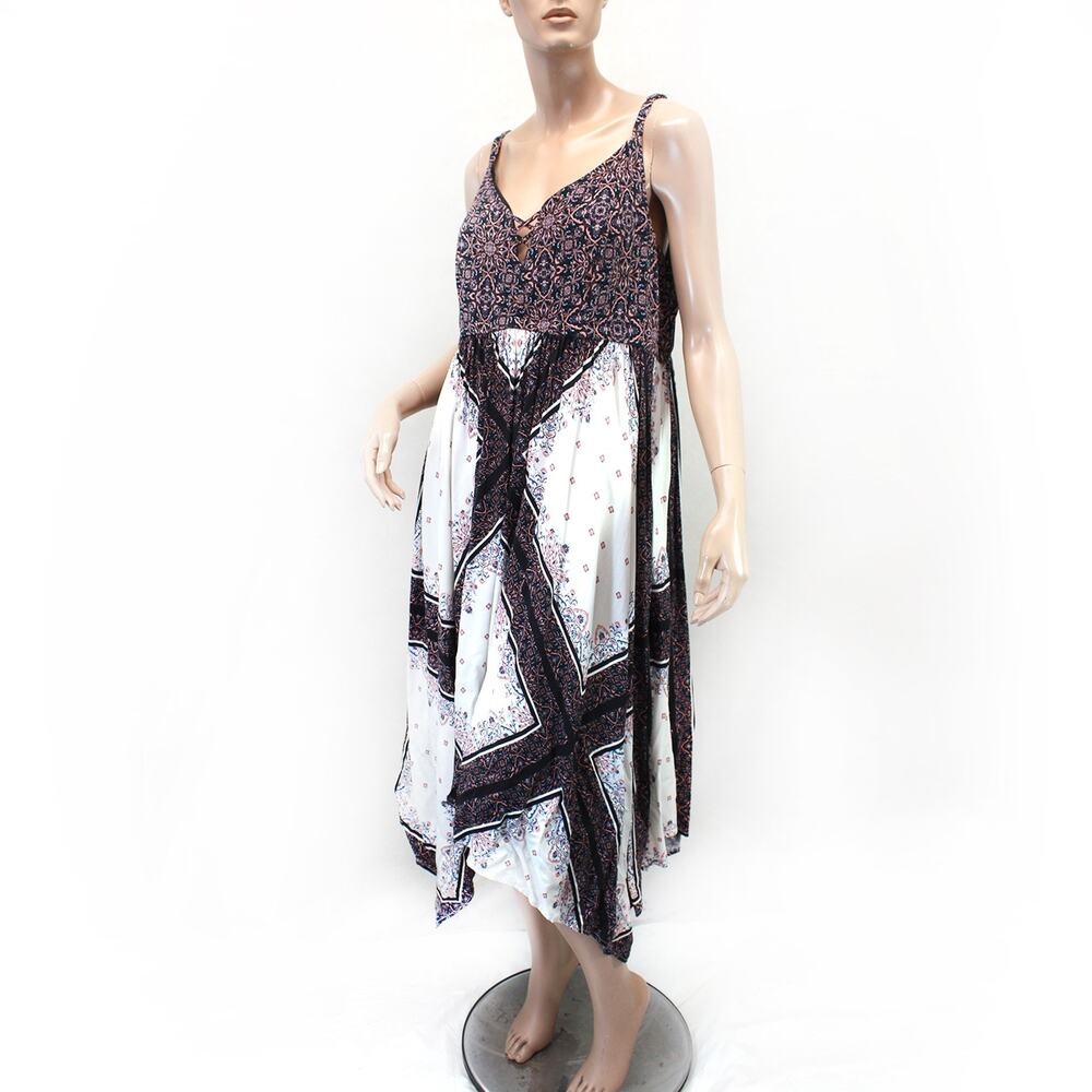 Torrid Plus smocked back cottagecore whimsical lined dress sundress size 1 1X